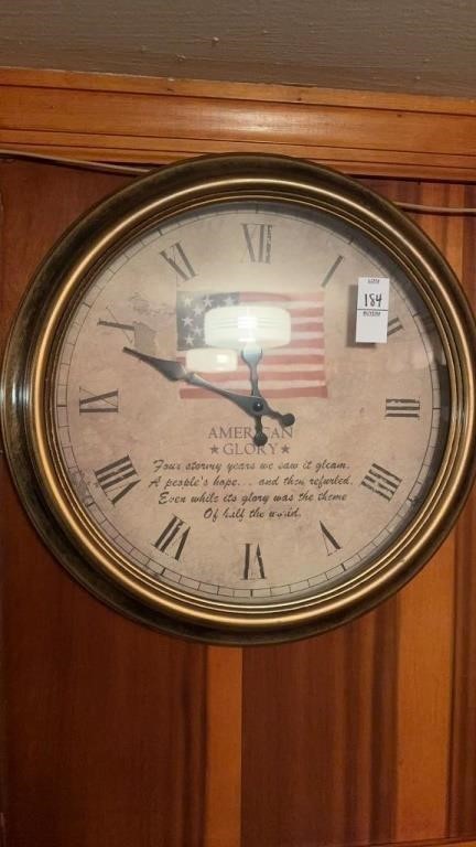 American glory wall clock