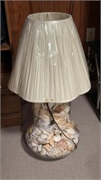 Large Shell Filled Lamp
