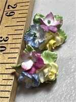 Vintage Coalbrook Flower Earrings,