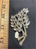 Vintage Royal of Pittsburgh rhinestone brooch
