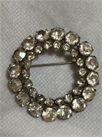 Vintage rhinestone brooch