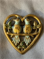 Vintage love bird brooch