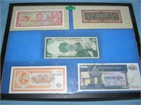 Group of vintage world currency