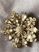 Vintage rhinestone brooch