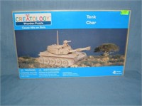 Wooden tank puzzle kit