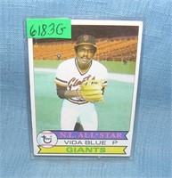 Vida Blue all star baseball card