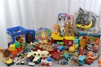 75+Pcs. Vtg. Toys, Playskool, Lego, Wolf Mask+