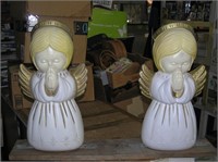 Vintage 1950s hard plastic praying Christmas angel