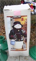 Large decorative snowman in original box