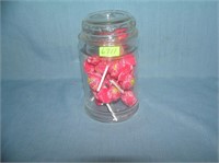 Vintage glass candy jar