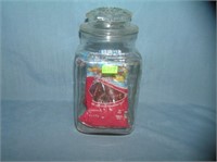 Vintage glass candy/storage jar