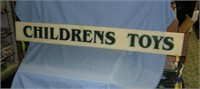 Childrens toys 6 by 48 store display sign