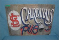 St. Louis Cardinals Pub retro style advertising si