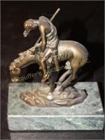Frederic Remington Bronze sculpture, "End of