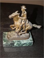Frederic Remington Bronze sculpture, "Trooper of