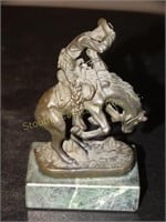 Frederic Remington Bronze sculpture, ""Rattle