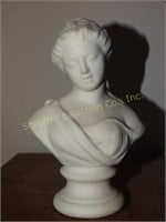 Bisque? Female bust of Greek Goddess, 5"h