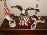 Animated & Lighted Bald Eagle lamp, Lighted