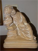 Ceramic statue, 11"h