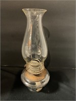 Glass oil lamp with attorney
