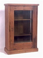 Medicine cabinet, pine, glass door, 24" tall,
