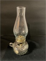 Glass all lamp with chimney