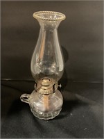 Glass all lamp with chimney matches lot 26