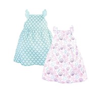 5T 2 Pcs Hudson Baby Girls' Cotton Dresses