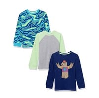 L Pack of 3 Amazon Essentials Boys Long-Sleeve