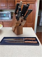 11 piece steak knives lot
