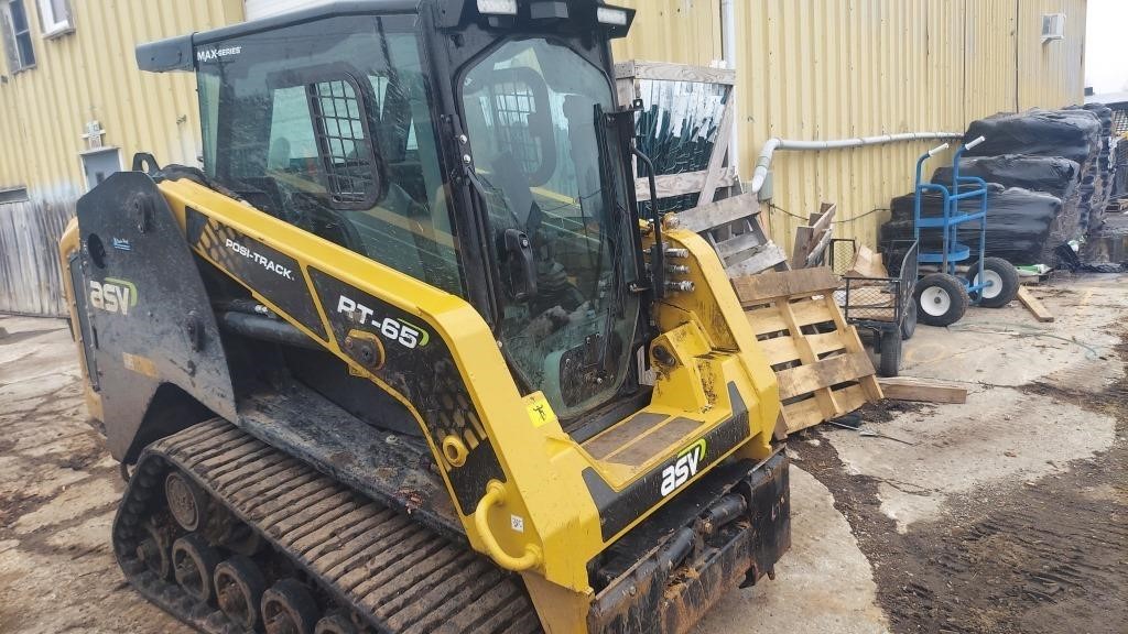 skid steer and bagging line auction