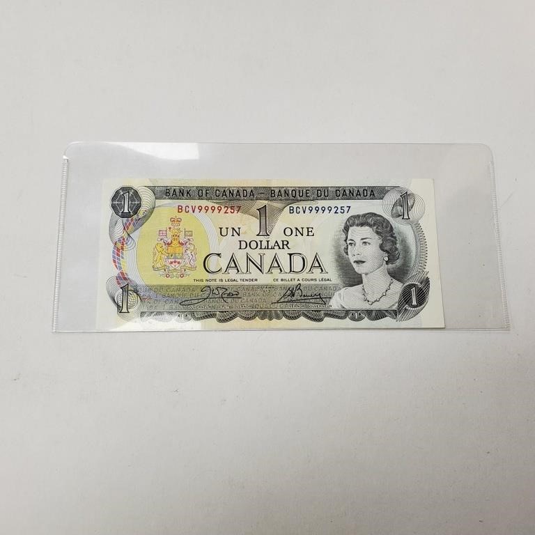 $1.00 Canadian Paper Money - Uncirculated