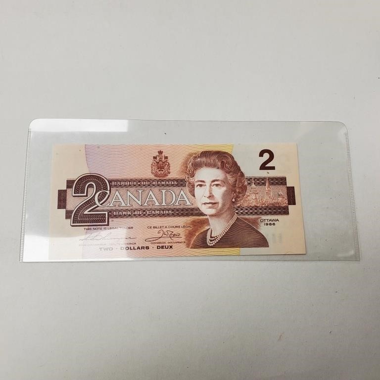 $2.00 Canadian Paper Money - Uncirculated