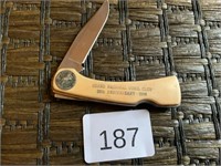 Grand National Quail Hunt Scrimshaw Pocket Knife
