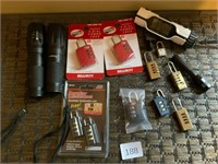Luggage & Assorted Combination Locks Flashlights