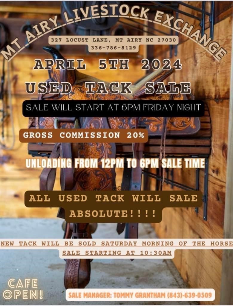 April 6th Horse and Tack Sale