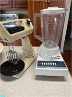 Vintage Sears deluxe mixer and Blender