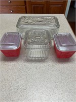 For vintage glass dishes with lids to Pyrex