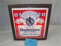 Vintage Budweiser Beer Clock