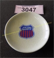 Vintage Union Pacific Train porcelain butter pad