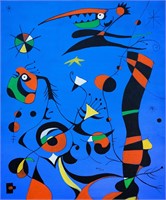 Joan Miro (1893-1983), Oil on Canvas