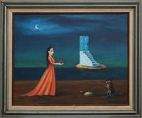 Gertrude Abercrombie (1909-1977), Oil on Canvas