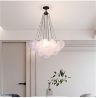 ($705) Modern Glass Chandelier - Aeyee Bubbles