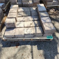 YD 34pc Slate Color retaining wall bricks 8x8x5" w