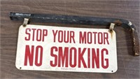 25"X11" METAL STOP MOTOR GAS STATION SIGN