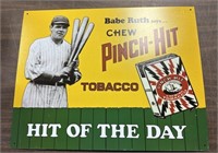 REPOP 16X12IN. PINCH-HIT TOBACCO SIGN METAL