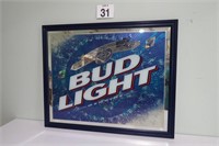 Bud Light Mirrored Sign 27x32