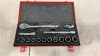 Snap On 3/8" Socket Set w/ Ratchet