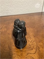 Black stone mother/child figurine