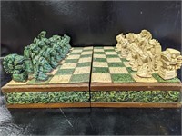 Vintage Aztec / Mayan Chess Set